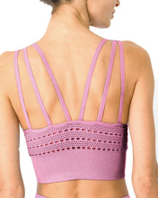 Load image into Gallery viewer, Mesh Seamless Bra With Cutouts - Pink