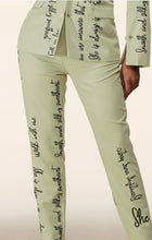 Load image into Gallery viewer, Shaunie Sage Blazer and Pants Set