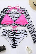 Load image into Gallery viewer, Zane Zebra Swimming Suit