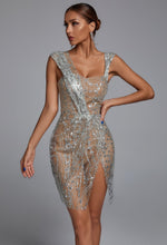 Load image into Gallery viewer, Sparkle In Our Ready To Sparkle Mini Dress
