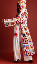 Load image into Gallery viewer, Lila Hooded Crochet Kimono