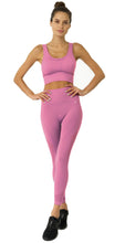 Load image into Gallery viewer, Mesh Seamless Bra With Cutouts - Pink