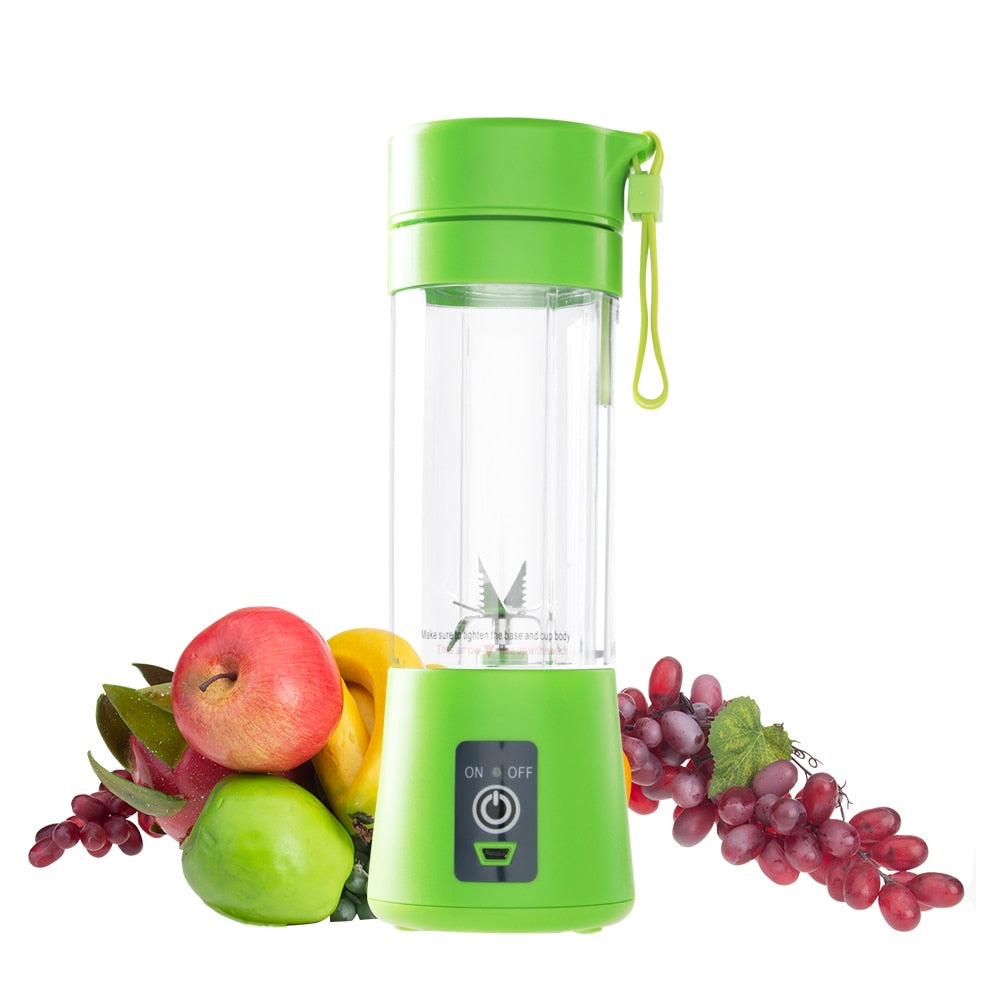 1pc ABS Juice Blender, Modernist Green Portable Electric Juicer For Kitchen