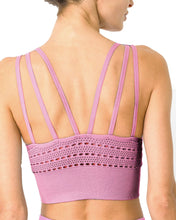 Load image into Gallery viewer, Mesh Seamless Bra With Cutouts - Pink

