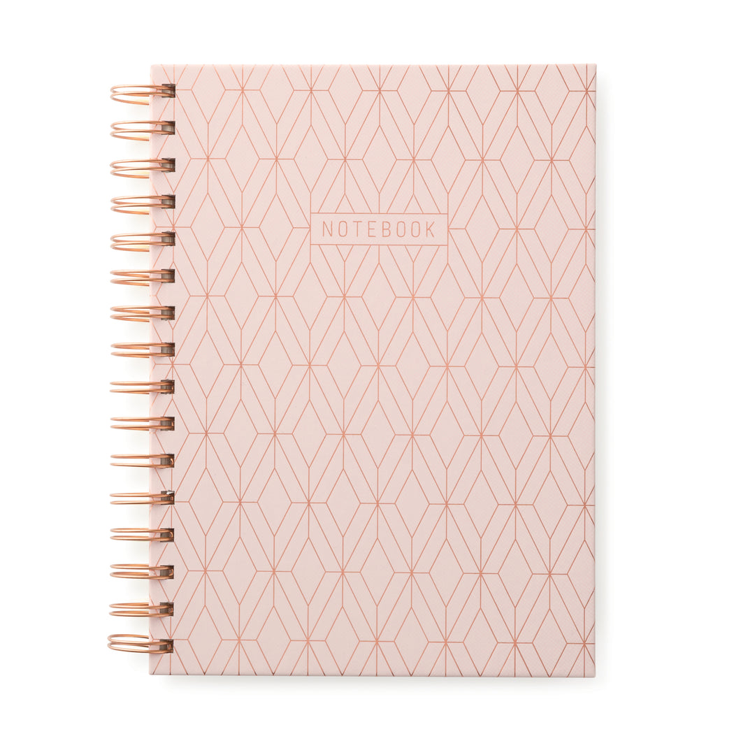 Pink Copper Geo Notebook