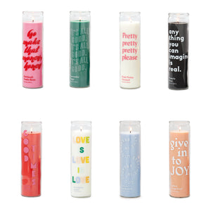 Pretty please prayer candle Pink Peony Coconut