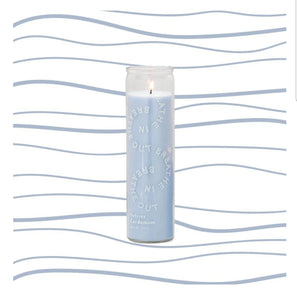 Vetiver Cardamom Sky Blue Candle-Breathe in Breathe out