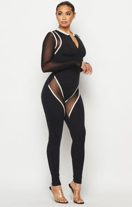 Tina All or Nothing Mesh Jumpsuit