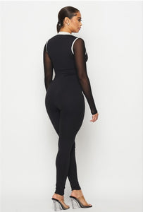 Tina All or Nothing Mesh Jumpsuit