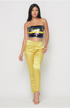 Load image into Gallery viewer, A SEQUIN TUBE TOP AND SATIN PANTS SET
