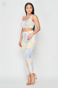 Candy Cotton Tank and Joggers Set