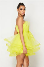 Load image into Gallery viewer, Yellow Yassie Party Favor Tulle Mesh Dress
