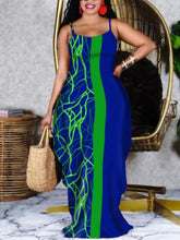 Load image into Gallery viewer, Dasia Deep Blue Green Floor Length Dress
