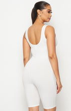 Load image into Gallery viewer, Jazzy yoga biker length romper
