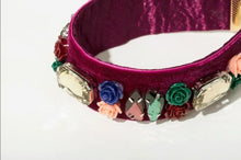 Load image into Gallery viewer, Lizzy burgundy velvet choker
