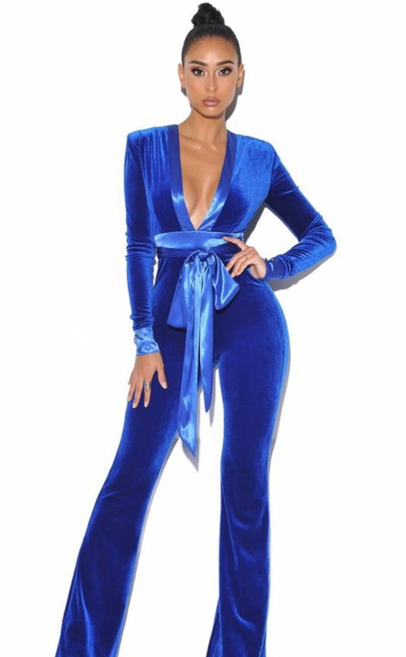 Blu Velvet Sexy Jumpsuit Large Blu Velvet Sexy Jumpsuit Large