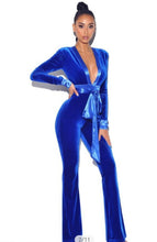 Load image into Gallery viewer, Blu Velvet Sexy Jumpsuit
