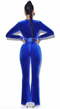 Load image into Gallery viewer, Blu Velvet Sexy Jumpsuit
