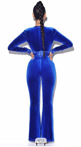Blu Velvet Sexy Jumpsuit