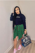 Load image into Gallery viewer, Tie Me Up Plaid Skirt
