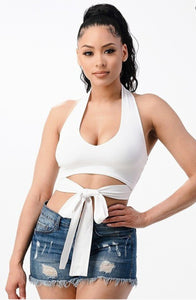 Abbey Crop Top with the Front Tie