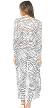Load image into Gallery viewer, Zebra Mesh Print Duster and Jumpsuit
