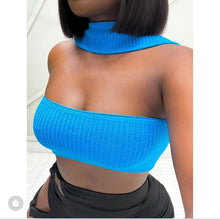 Load image into Gallery viewer, Jade cut out halter sweater top
