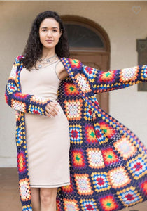 Lila Crochet Kimono