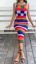 Load image into Gallery viewer, Multi Color Knit Dress Just For You
