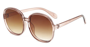 Plastic Classic Vintage Sunglasses Women Oversized Round Frame