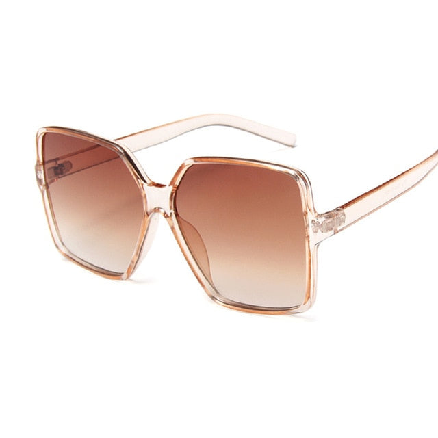 Luxury Square Sunglasses Brand Designer Retro Frame Big Sun Glasses Female Vintage